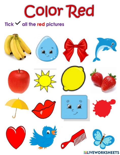 Red Worksheets 15 Worksheets Library