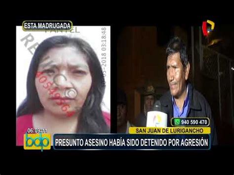 Sjl Madre De Familia Es Asesinada Por Su Pareja Youtube