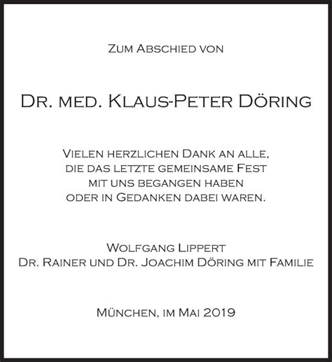 Traueranzeigen Von Klaus Peter D Ring Sz Gedenken De