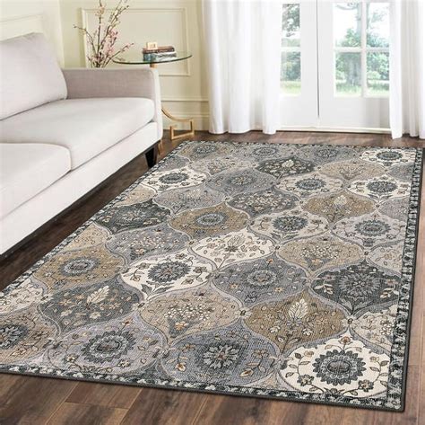 Amazon Lahome Moroccan Trellis Area Rug 5x7 Washable Living Room