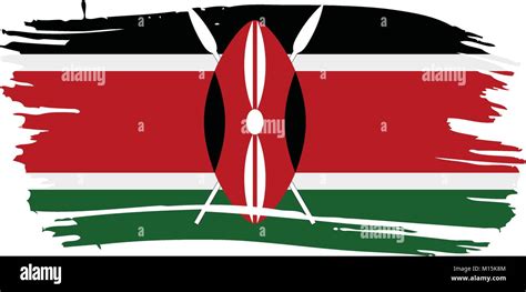 Kenya Flag Vector Illustration Stock Vector Image And Art Alamy