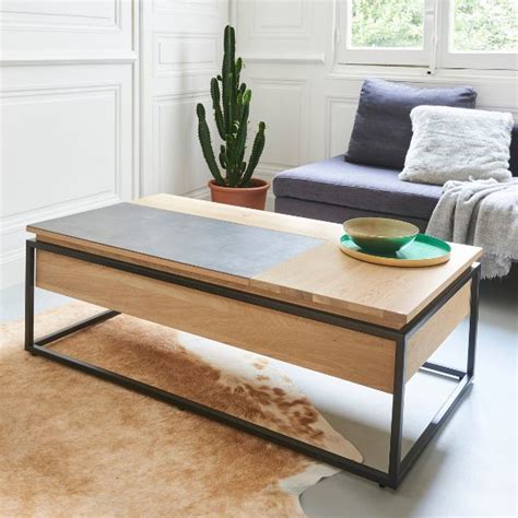 Table Basse Plateau Relevable ARIZONA De Meubles 4 Moulins SUD MANCHE