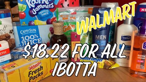 WALMART IBOTTA HAUL 18 22 For 62 00 Worth Of Items YouTube