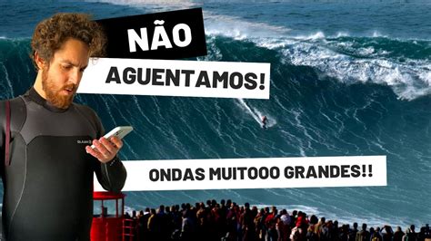 Vimos as ONDAS GIGANTES de Nazaré AS MAIORES DO MUNDO YouTube