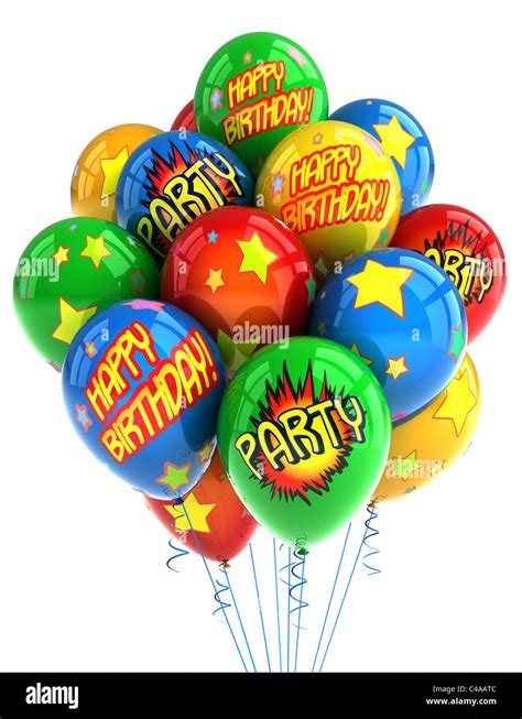 Colorful party balloons Stock Photo - Alamy