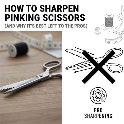 how to sharpen pinking scissors at home
