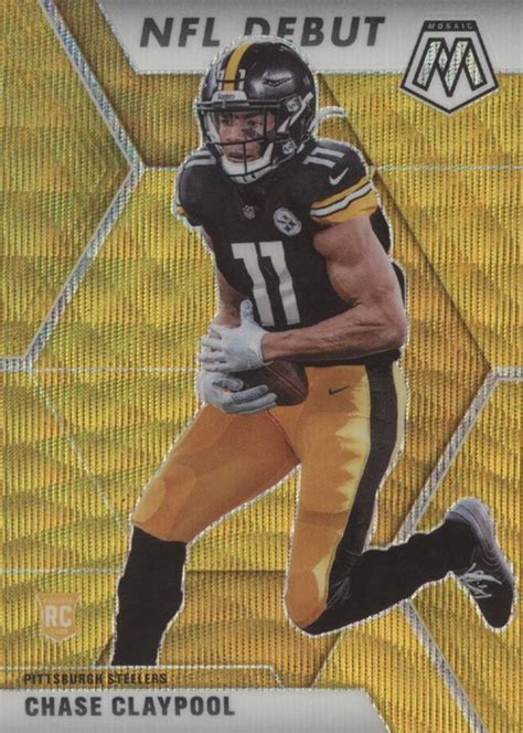 Chase Claypool Mosaic Nfl Debut Tmall Gold Wave Price Guide