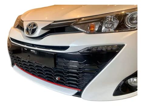 Aplique Friso Vermelho Parachoque Toyota Yaris Até 2022 MercadoLivre