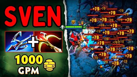 Carry Sven Harpoon Daedalus Build 1000GPM Insane Damage YouTube