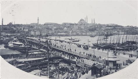 OSMANLI KARTPOSTAL GALATA KÖPRÜSÜ Bayrak Müzayede