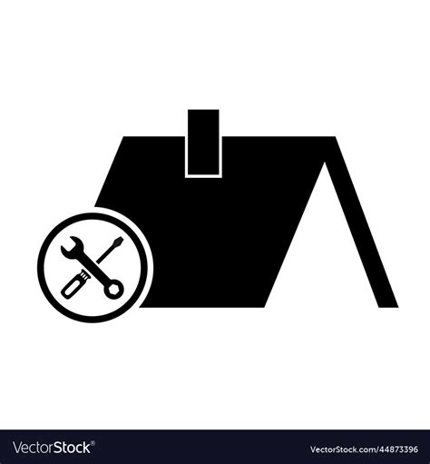 Roofs house silhouette icon city concept template Vector Image