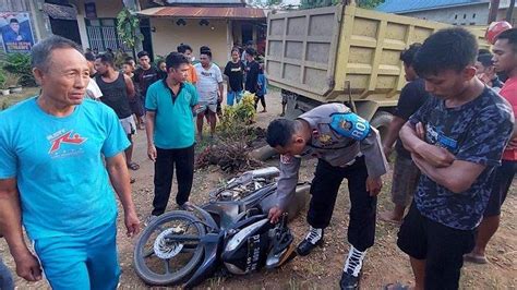 Kecelakaan Maut Dump Truck Tabrak Pengendara Motor Di Pondidaha Konawe