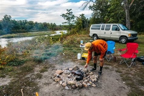 Camping On The AuSable River - Michigan Van Life