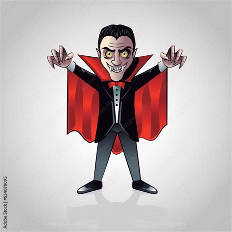 Dracula cartoon vector character, halloween vampire. Stock Vector ...