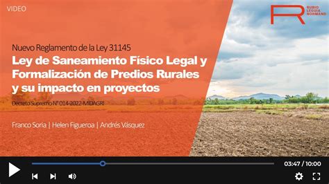 RLN Webinar Nuevo Reglamento de Ley Saneamiento Físico Legal y