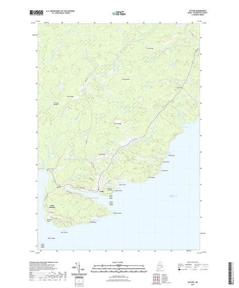 Cutler Maine US Topo Map – MyTopo Map Store