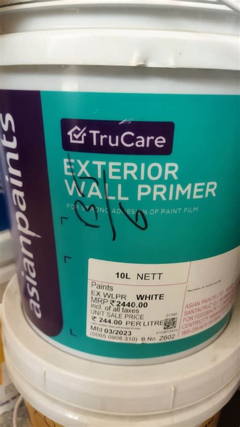 Asian Paints Trucare Exterior Wall Primer Ltr At Best Price In