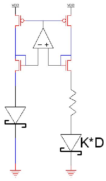 3 Schematic Of A CMOS PTAT Current Reference Using Schottky Diodes