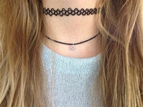 Pessoas De Papel Tatto Choker Nova Velha Moda Voc Usaria