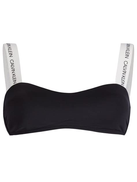 Calvin Klein Swimwear Bikini Oberteil Bandeau Kw Kw Schwarz