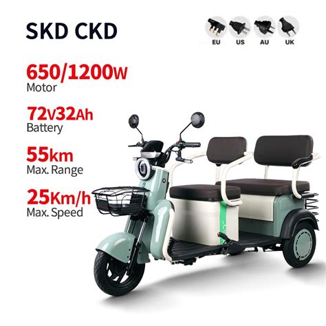 China Electric Passenger Tricycle W W V Ah Km H