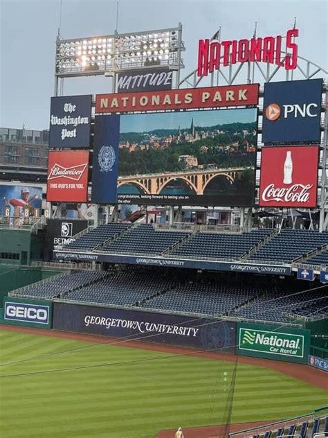 Washington, D.C., Washington Baseball Nationals Scoreboard. | Nationals park, Georgetown ...