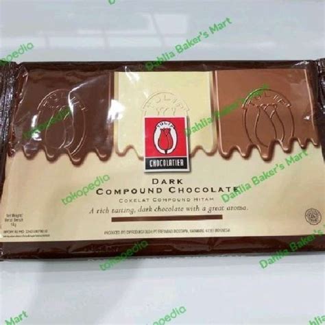 Jual Tulip Coklat Batang Dark Chocolate Compound Repack Gr Di