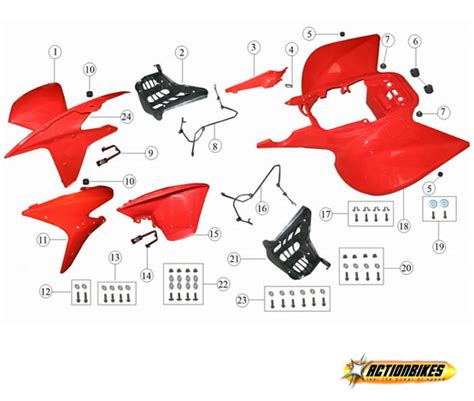 Verkleidung Shineray Xy Ste Shineray Quads Atv Ersatzteile