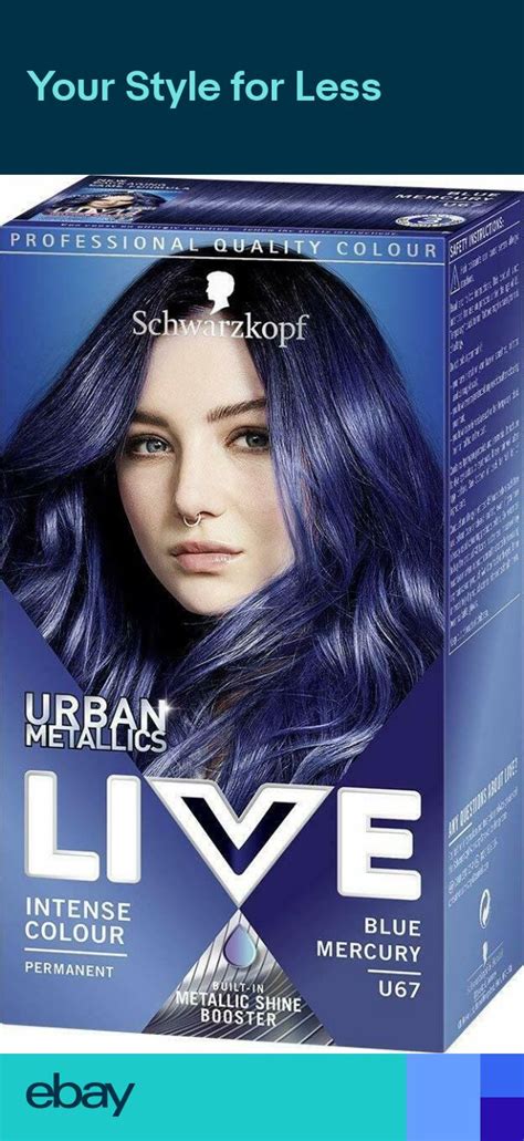 Schwarzkopf Live Intense Colour U67 Blue Mercury Hair Dye Urban