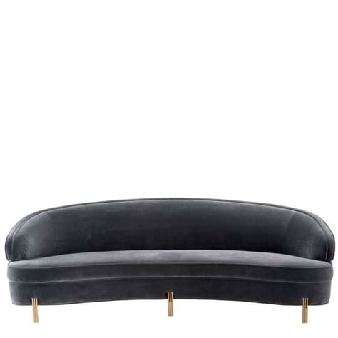 Savona Nude Velvet Gold Sofa Avant Garde Furniture