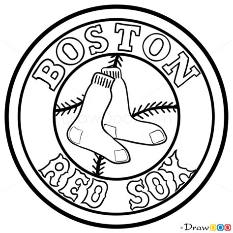 How to Draw Boston Red Sox, Baseball Logos