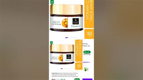 Good Vibes Vitamin C Glow Face Mask And Face Scrub From Purplle