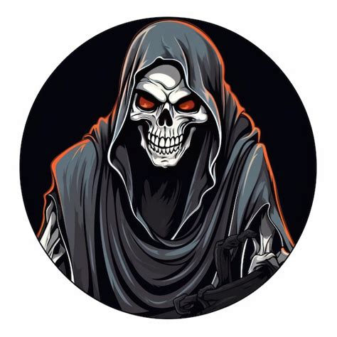 Premium AI Image | Grim Reaper icon