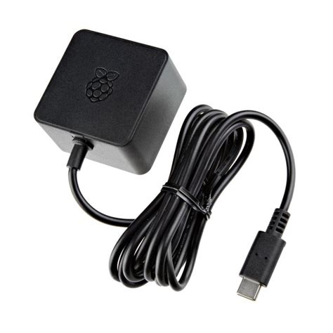 Raspberry Pi W Usb C Power Supply Black Eu