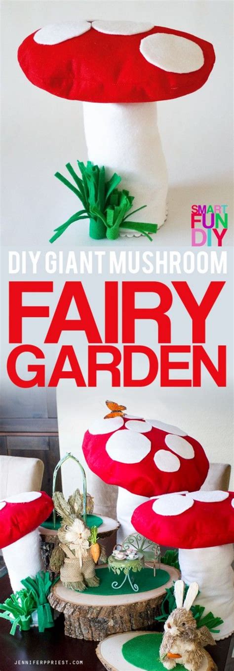 Make A Diy Fairy Garden Under A Forest Of Giant Mushrooms Ala Alice In