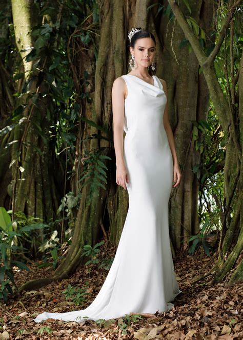 Cowl neckline wedding dress 60 photos - Astyledwedding.com