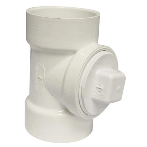 IPEX 3 In PVC DWV Hub X Hub X FPT Cleanout Tee With Plug Fitting 34