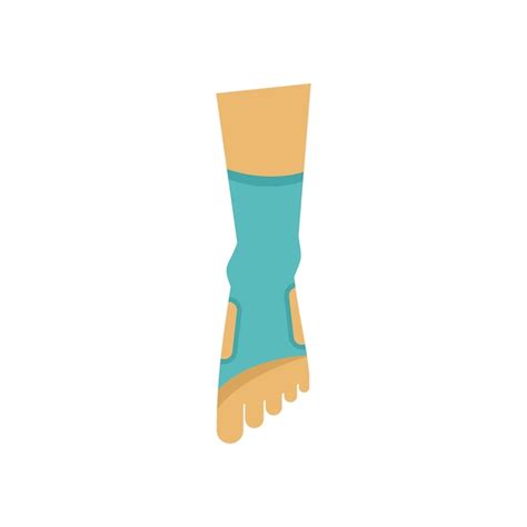 Premium Vector Leg Bandage Icon Flat Vector Accident Hurt Arm