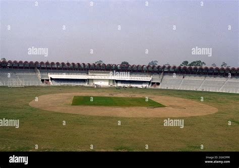 A general view of Gaddafi Stadium in Lahore, Pakistan, during it's ...