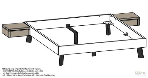 Fest Nachttisch Ablage Mit Schublade Zum Anschrauben F R Alle Betten