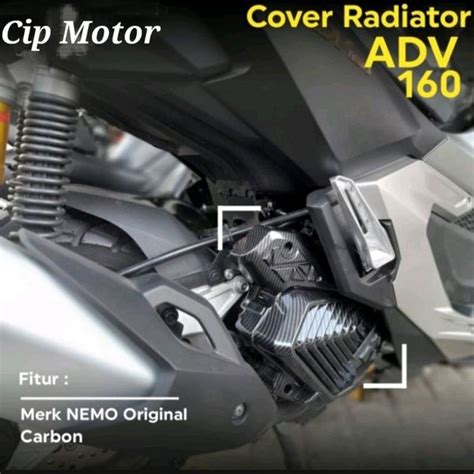 Jual Cover Tutup Radiator Honda Adv Pcx Vario Carbon Nemo