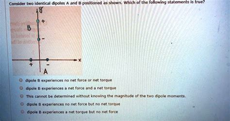 Solved Consider Two Identical Dipoles And Positioned As Shown Which Of