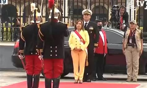 Presidenta Dina Boluarte Lleg A Palacio De Gobierno Canal N