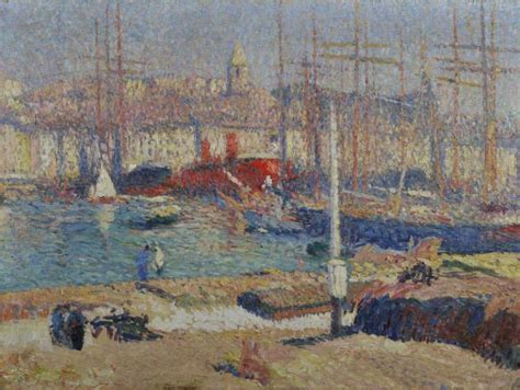 Port De Marseilles Painting Henri Martin Oil Paintings