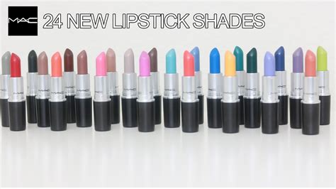 24 New Mac Colour Rocker Lip Swatches Youtube