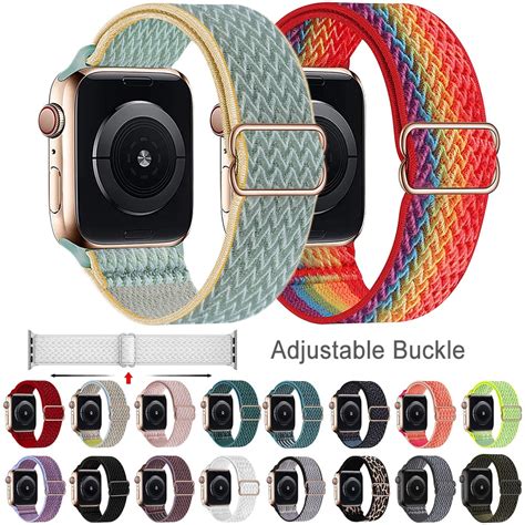 Solo Loop Cinta De Nylon Para Apple Watch Se Band Mm Mm