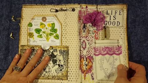 How To Junk Trunk Journal Process Part 2 Front And Back Cover Youtube