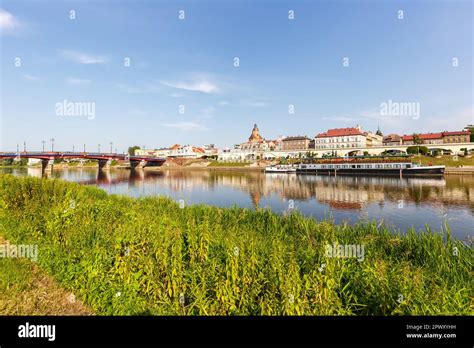 Gorz W Wielkopolski Town City At River Warta Travel In Poland Stock