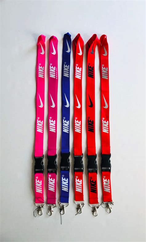 Nike Lanyard Detachable Keychain Badge Id Holder Phone Strap Etsy