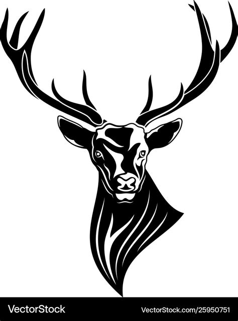 Red Deer Royalty Free Vector Image Vectorstock